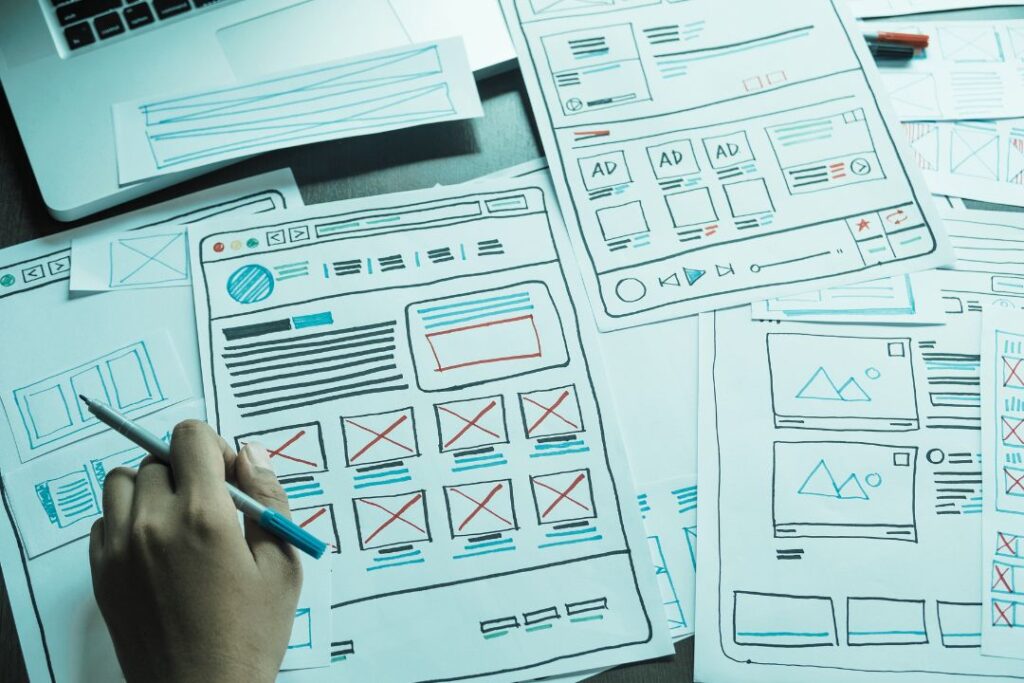 Website-Layout-Planung